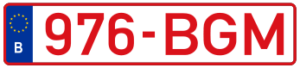 Belgische nummerplaat